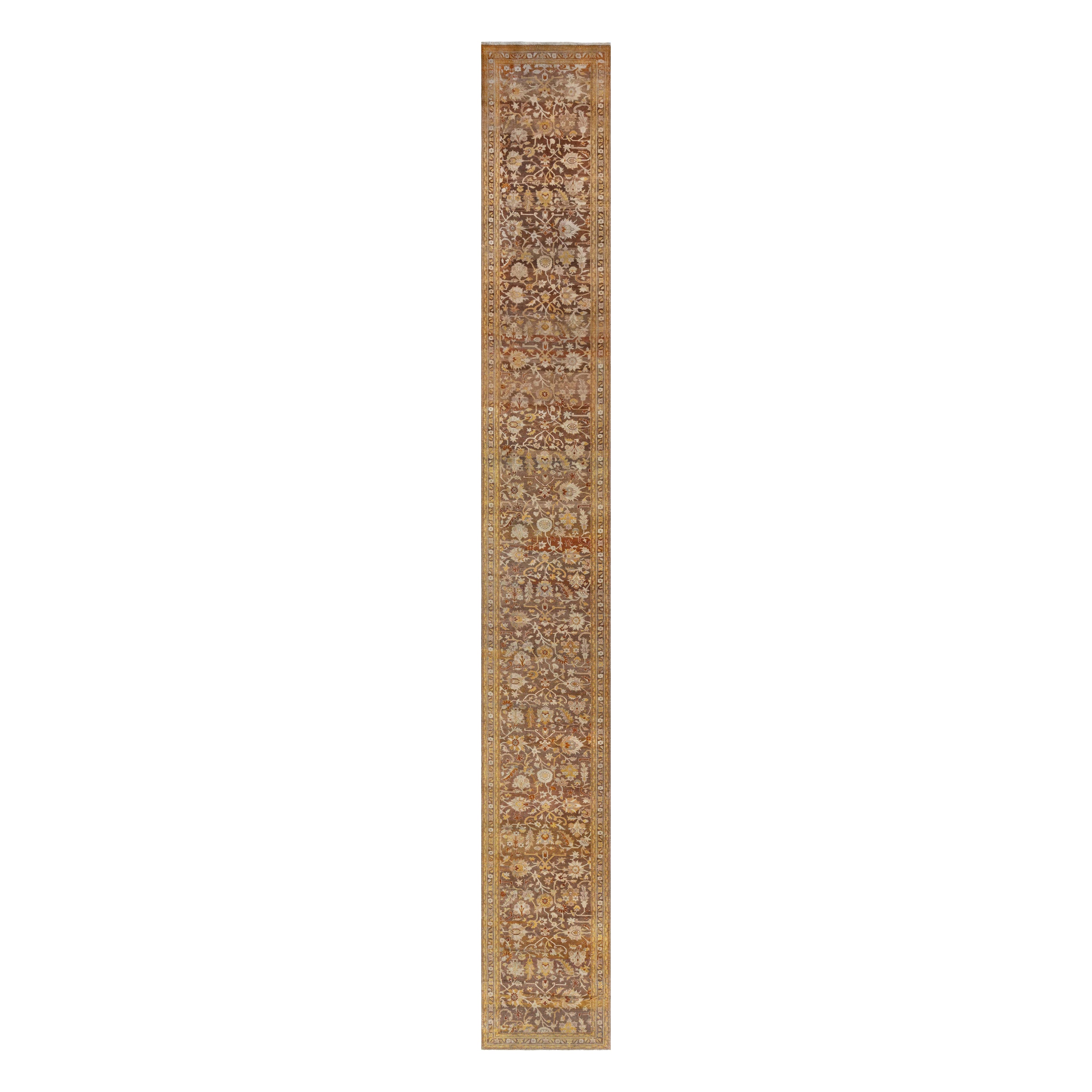 Doris Leslie Blau Vintage Indian Amritsar Narrow & Long Runner