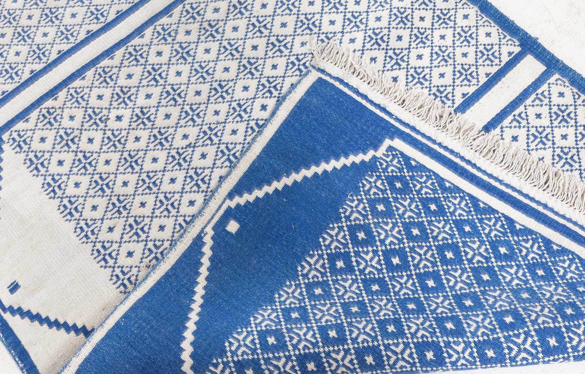 Doris Leslie Blau - Runner in cotone indiano vintage su due lati in vendita 5