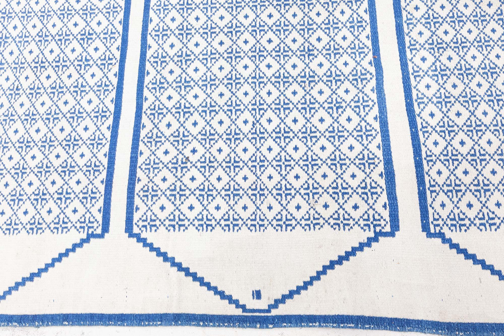 Doris Leslie Blau - Runner in cotone indiano vintage su due lati in vendita 8