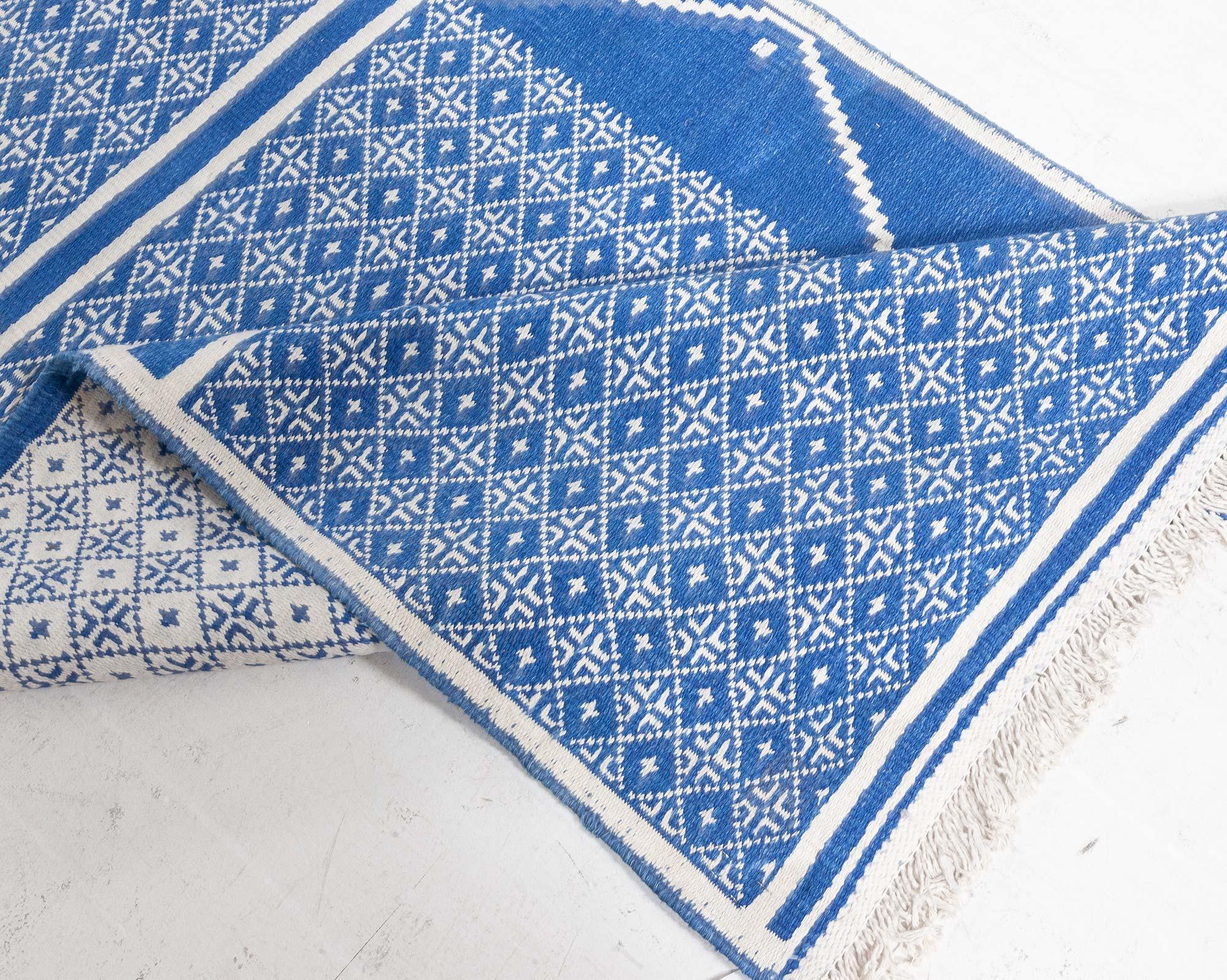 Tessuto a mano Doris Leslie Blau - Runner in cotone indiano vintage su due lati in vendita