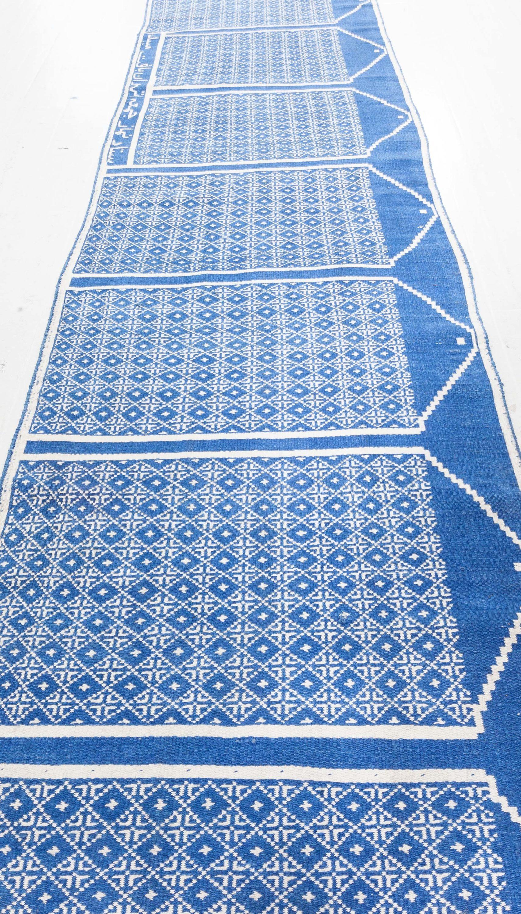 Doris Leslie Blau - Runner in cotone indiano vintage su due lati in vendita 1
