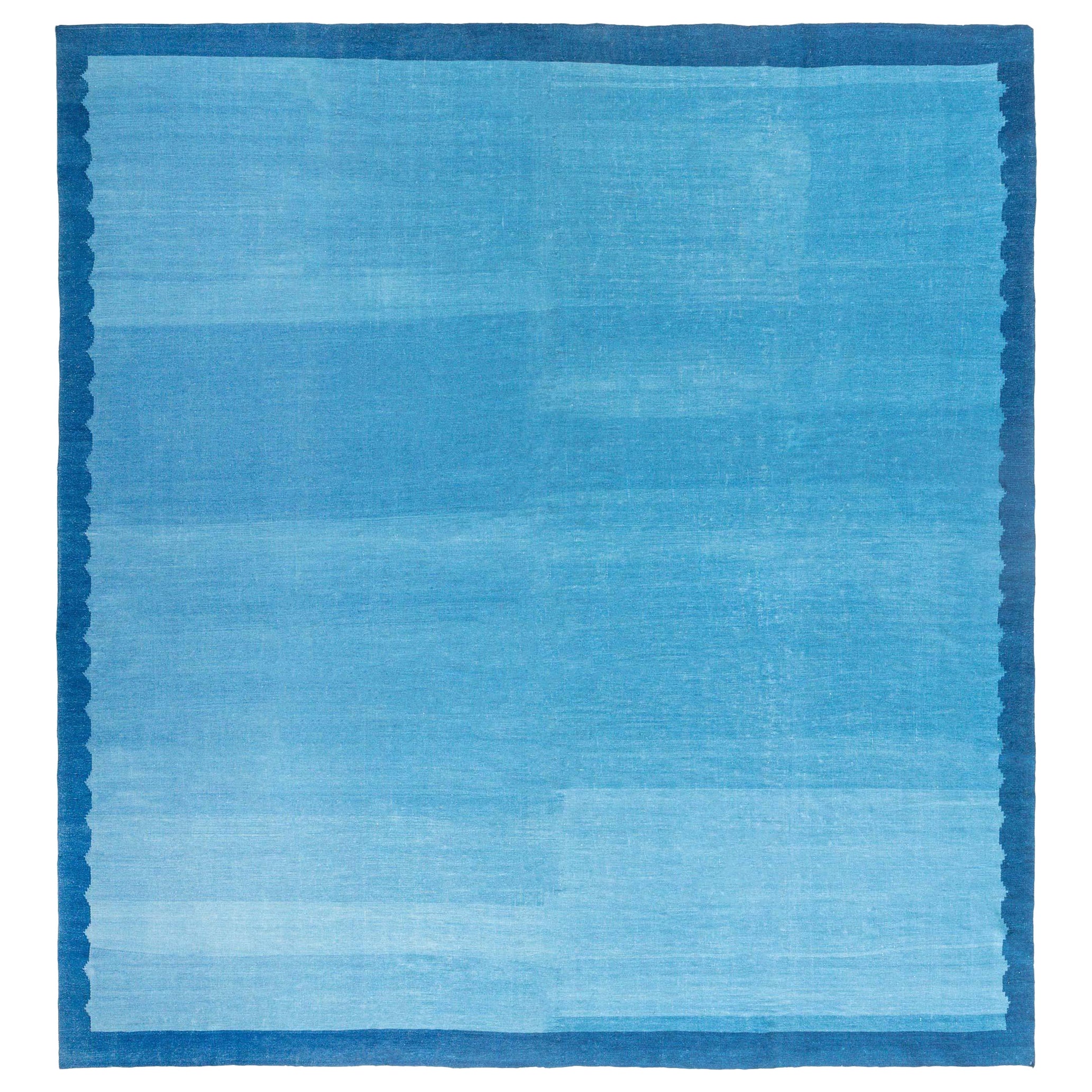 Tappeto Doris Leslie Blau Vintage Indian Dhurrie Blu