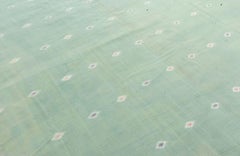 Doris Leslie Blau Vintage Indian Dhurrie Green Rug