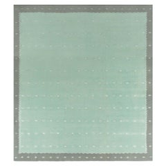 Doris Leslie Blau Vintage Indian Dhurrie Green Rug Doris Leslie Blau Vintage Indian Dhurrie Green Rug