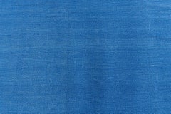 Doris Leslie Blau Vintage Indian Dhurrie Light Blue Flatweave Cotton Rug