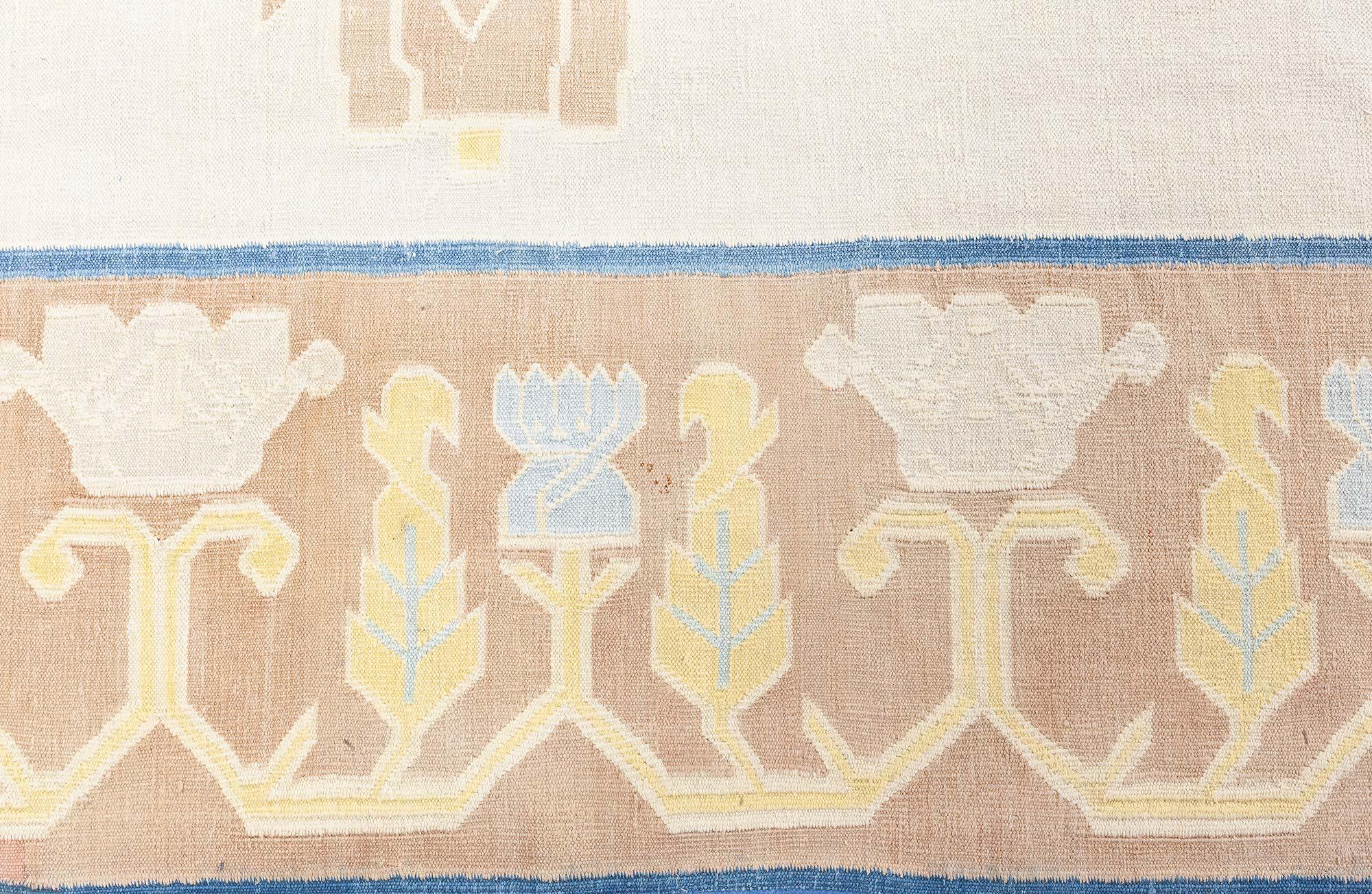 20th Century Doris Leslie Blau Vintage Indian Dhurrie Rug Doris Leslie Blau For Sale