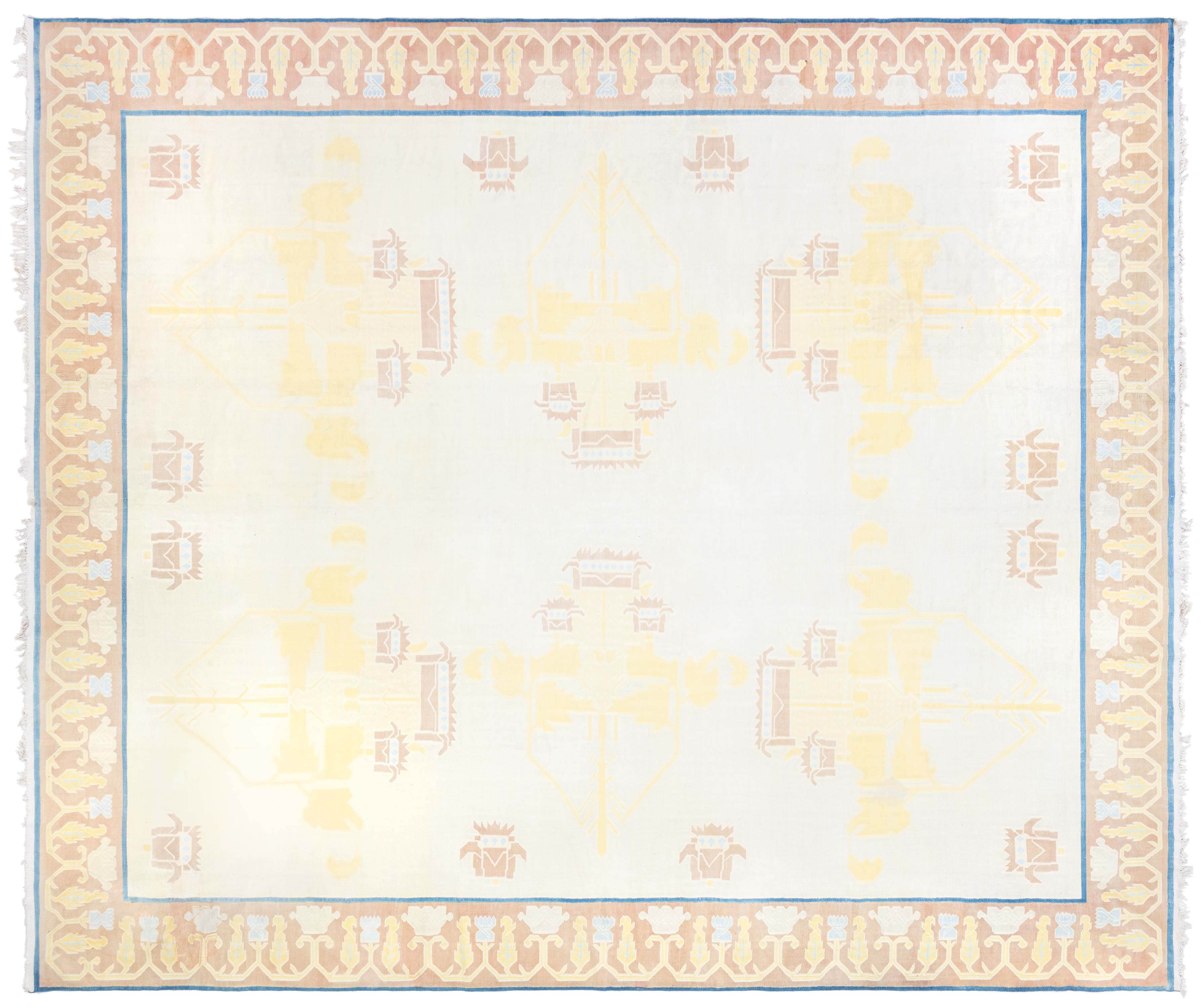 Doris Leslie Blau Vintage Indian Dhurrie Rug