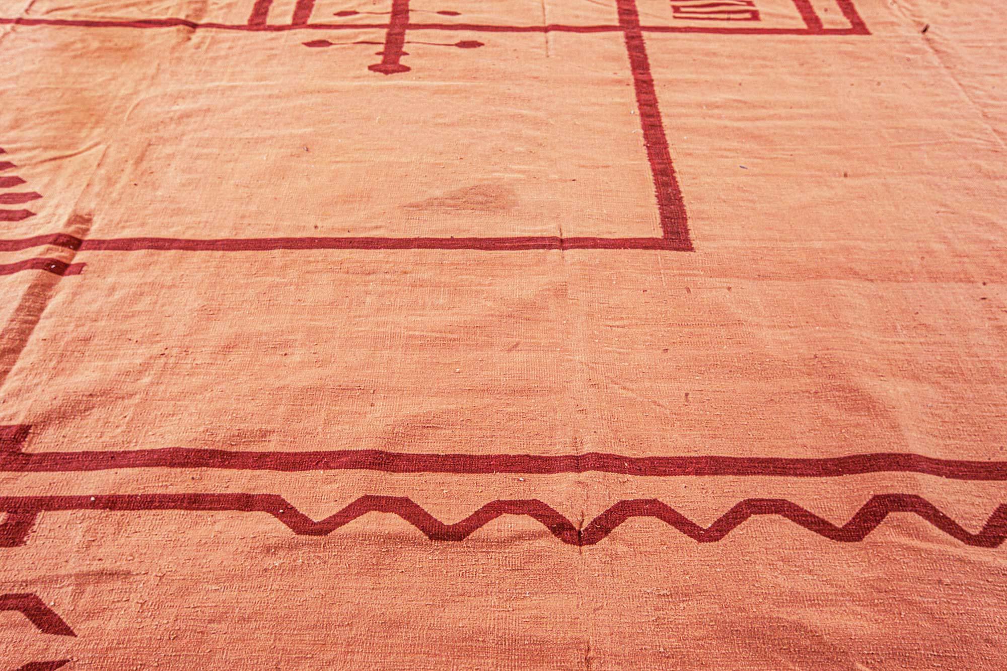 Art Déco Tappeto Doris Leslie Blau Vintage Indian Dhurrie in vendita