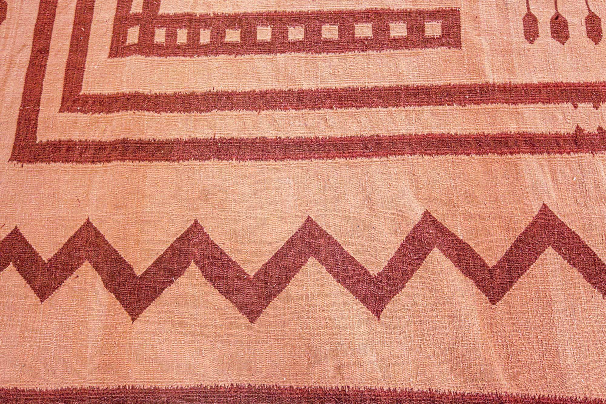 Indiano Tappeto Doris Leslie Blau Vintage Indian Dhurrie in vendita