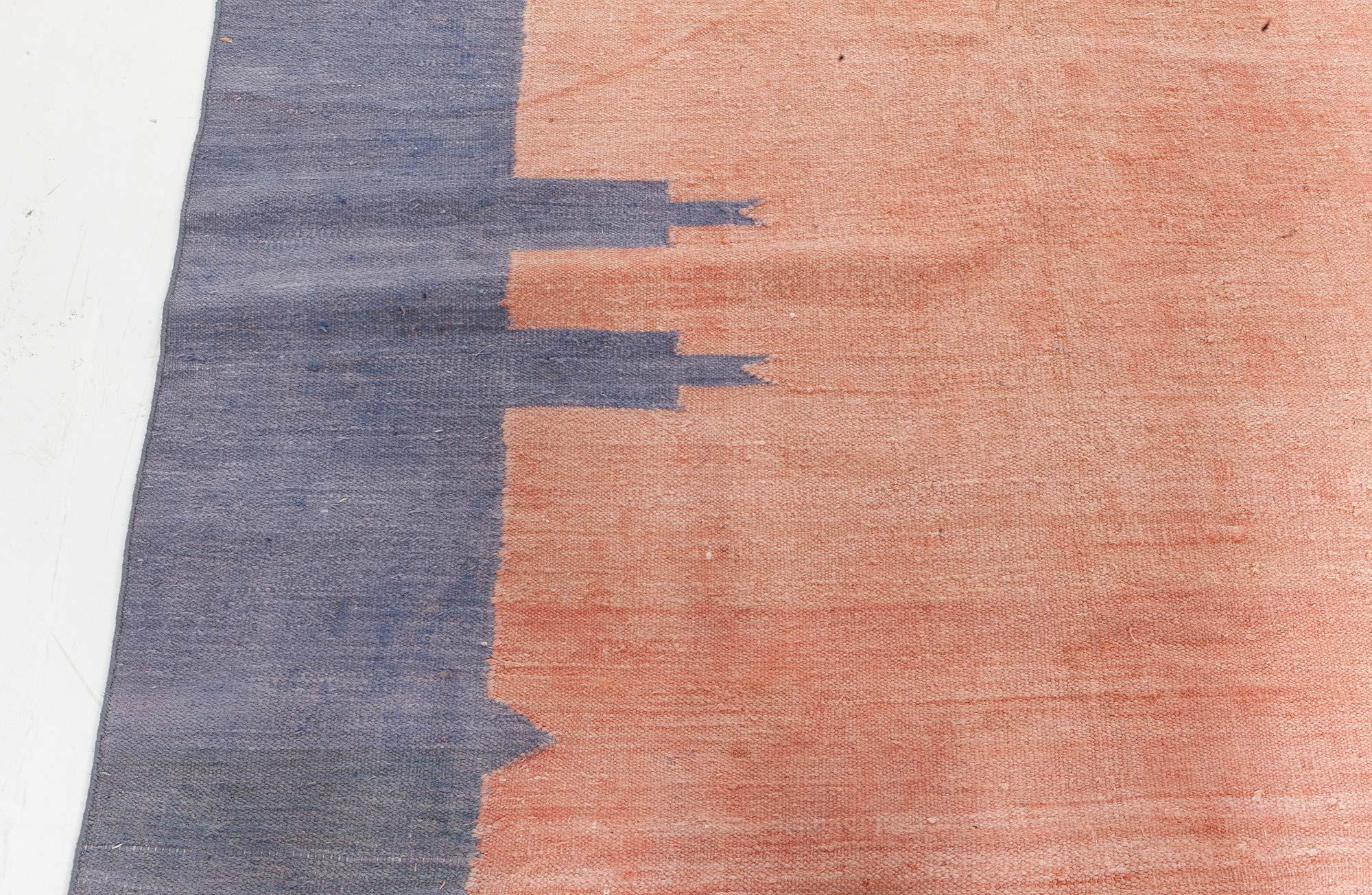 Tissé à la main Doris Leslie Blau Vintage Indian Dhurrie Rug en vente