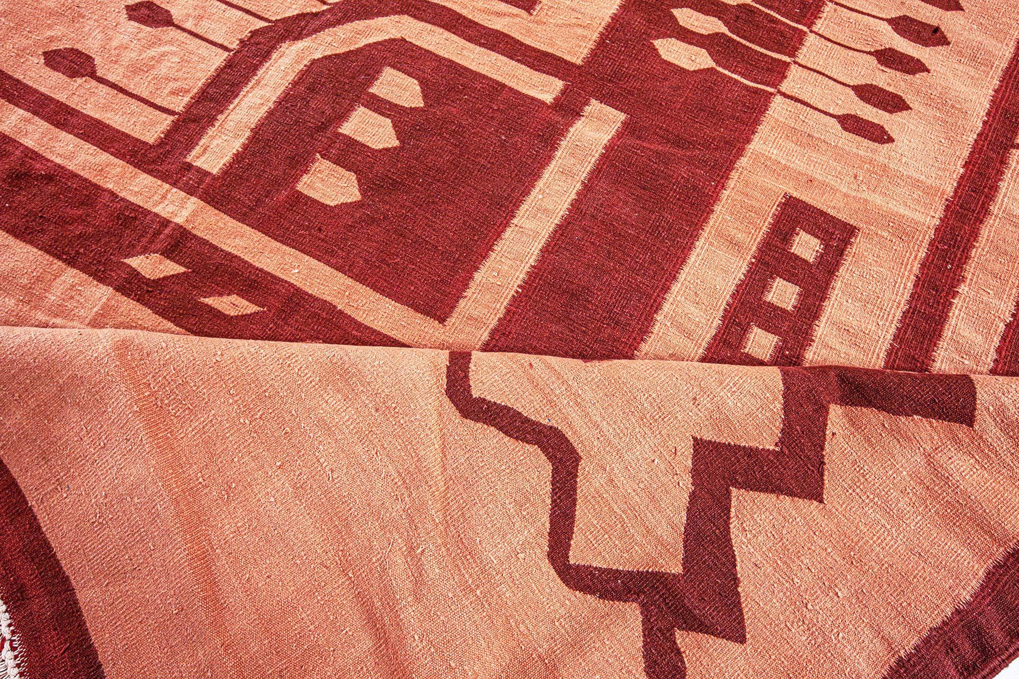 Alfombra Dhurrie India Vintage Doris Leslie Blau en Bueno estado para la venta en New York, NY
