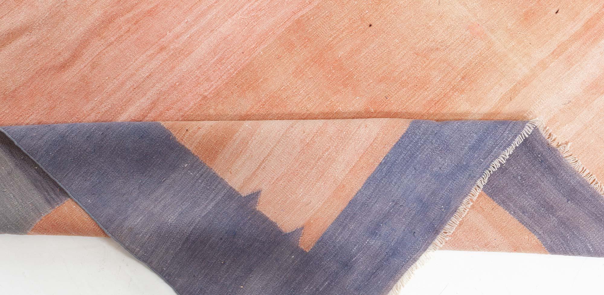 20ième siècle Doris Leslie Blau Vintage Indian Dhurrie Rug en vente