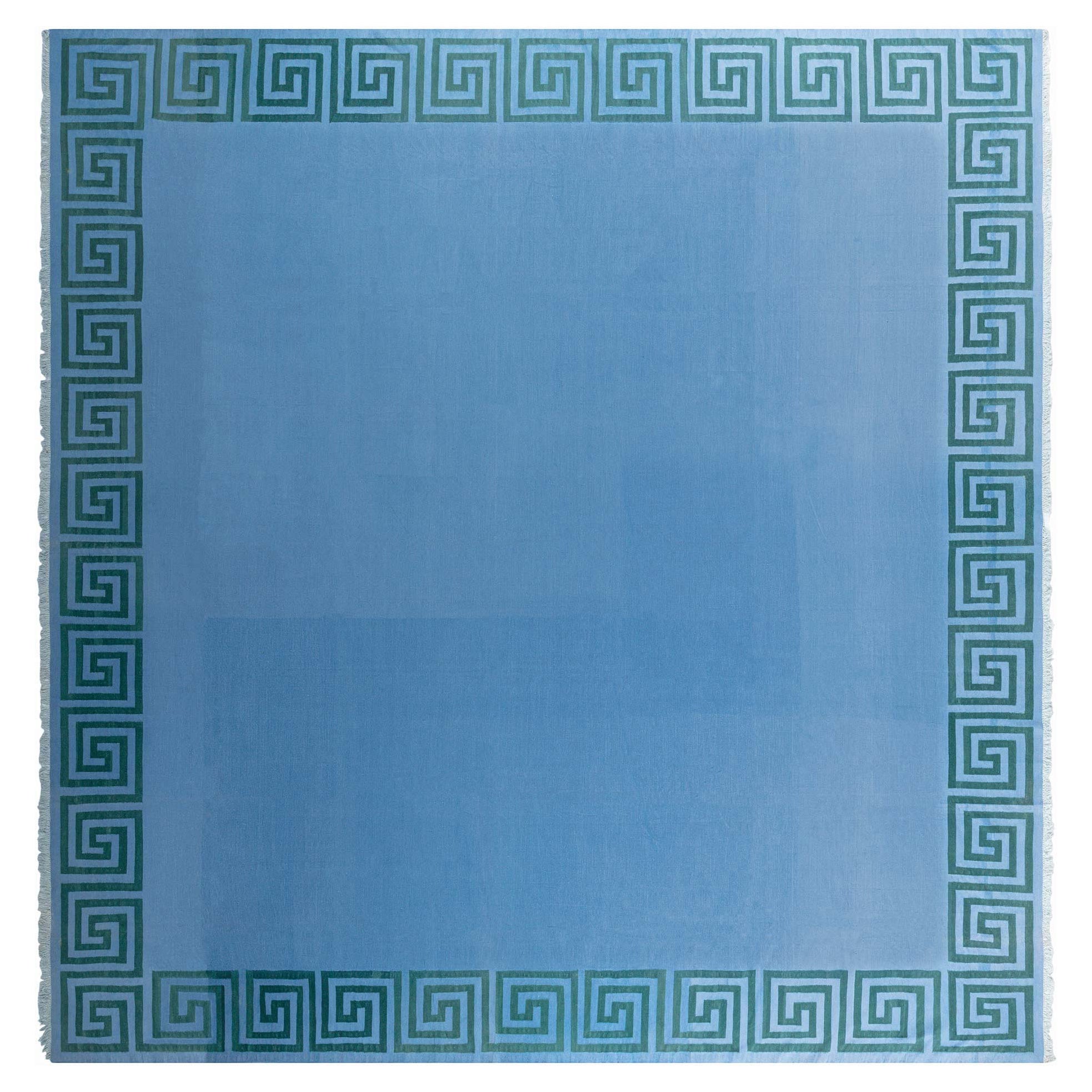 Doris Leslie Blau Vintage Indian Dhurrie Rug For Sale