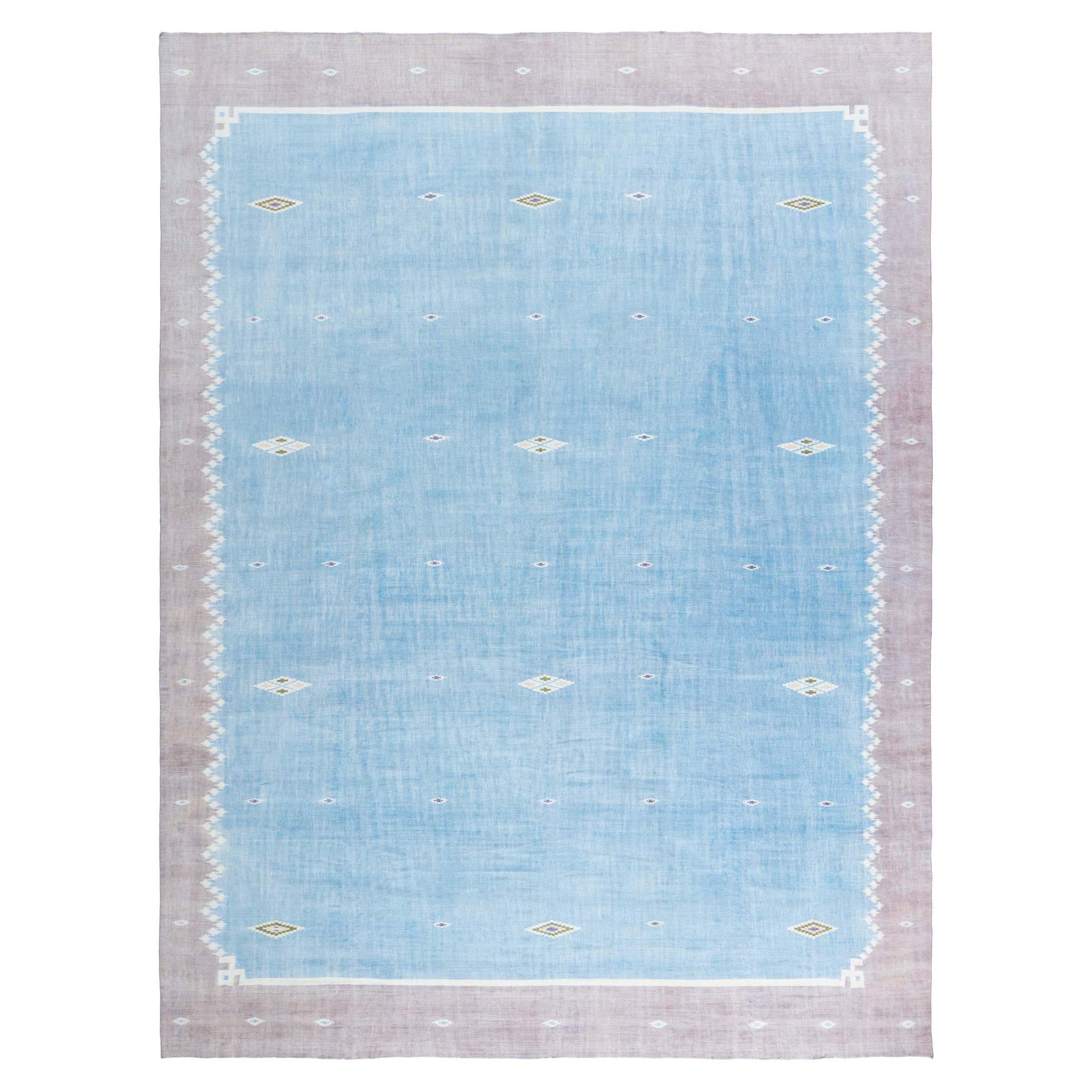 Doris Leslie Blau Vintage Indian Dhurrie Rug