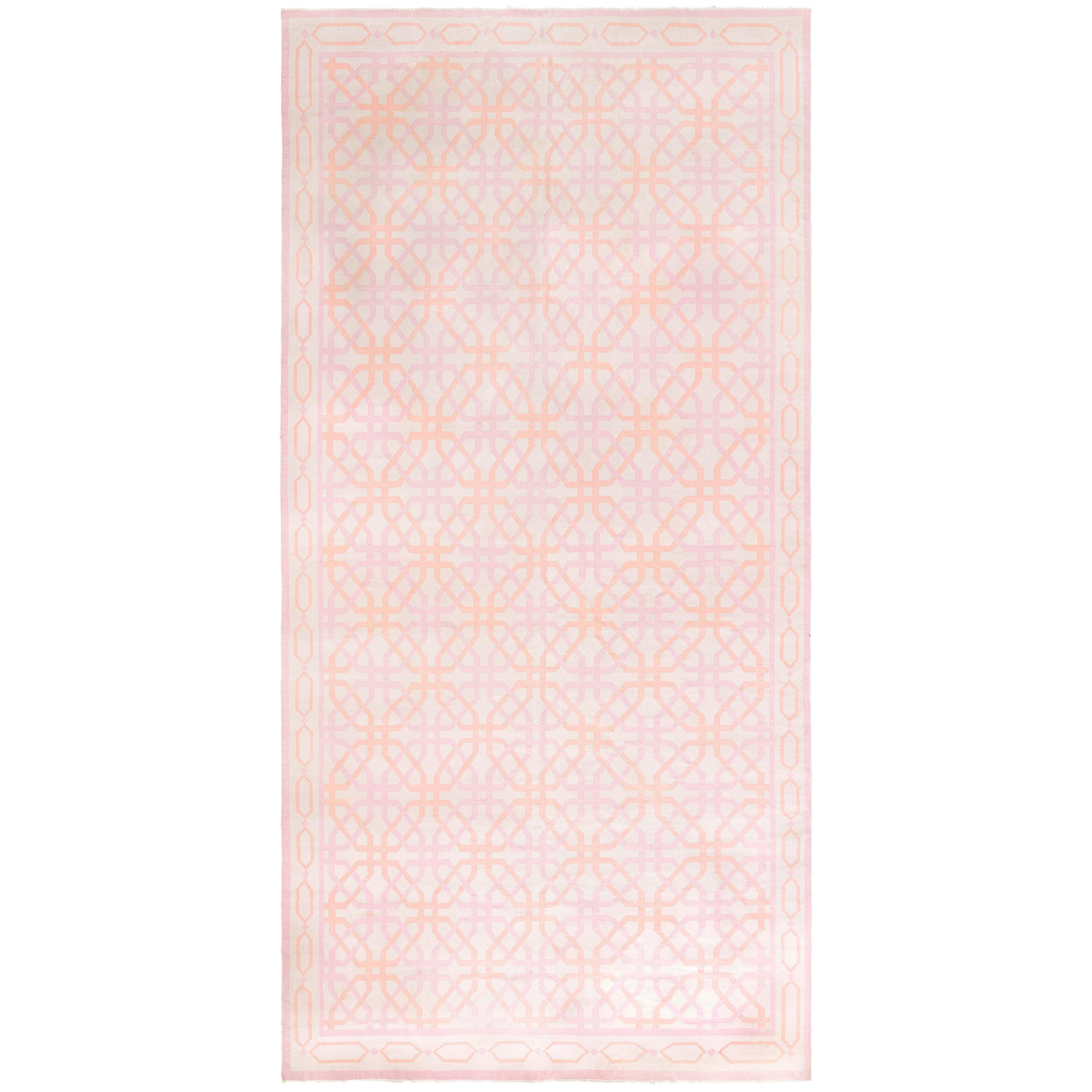 Doris Leslie Blau Vintage Indian Dhurrie Rug