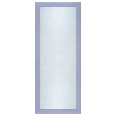 Doris Leslie Blauer indischer Dhurrie-Teppich im Vintage-Stil