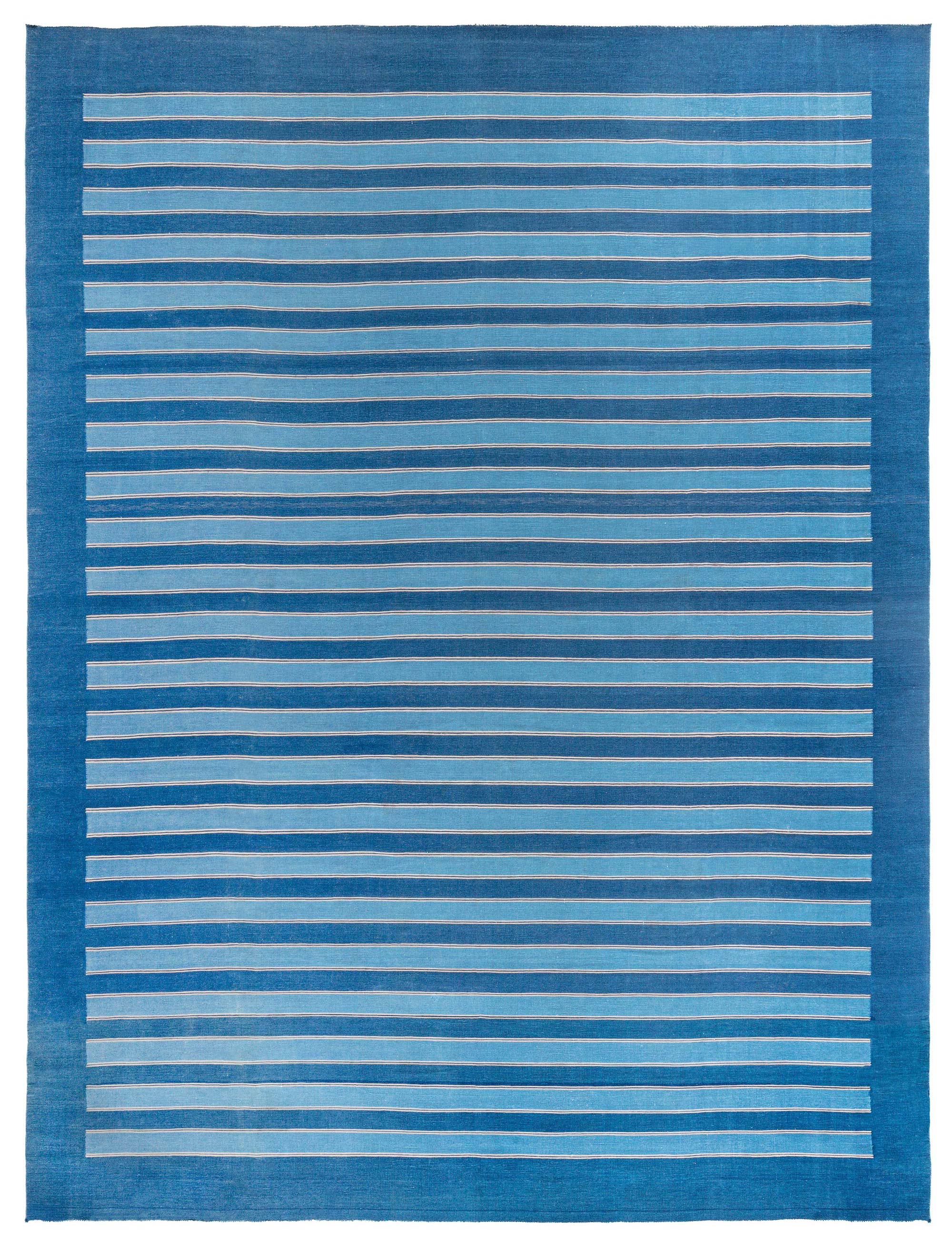 Doris Leslie Blau Vintage Indian Dhurrie Rug For Sale
