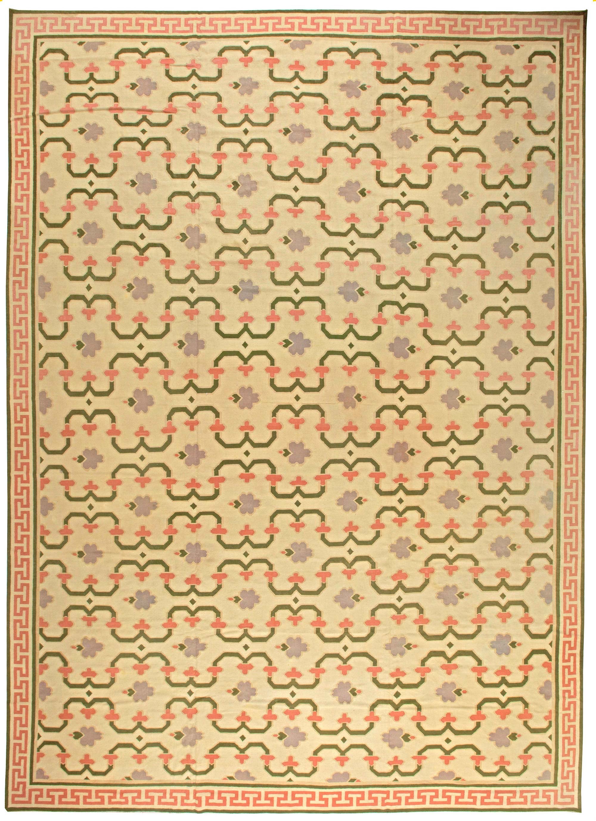 Doris Leslie Blau Vintage Indian Dhurrie Rug