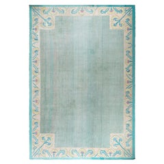 Doris Leslie Blau Vintage Indian Dhurrie Rug with Floral Border Doris Leslie Blau Vintage Indian Dhurrie Rug with Floral Border