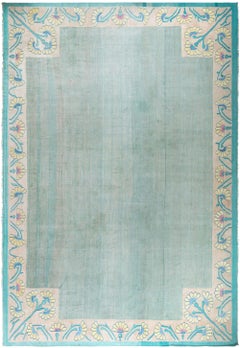 Doris Leslie Blau Vintage Indian Dhurrie Rug with Floral Border