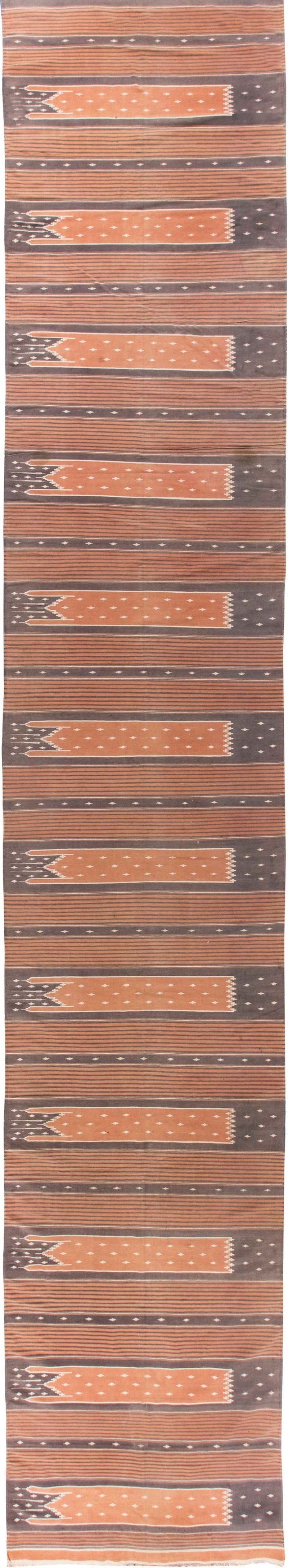 Doris Leslie Blau Vintage Indian Dhurrie Runner