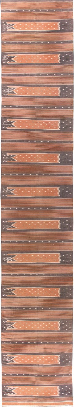 Doris Leslie Blau Vintage Indian Dhurrie Runner