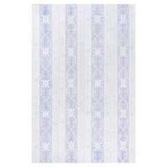 Doris Leslie Blau Vintage Indian Dhurrie Soft Beige Flatweave Cotton Carpet
