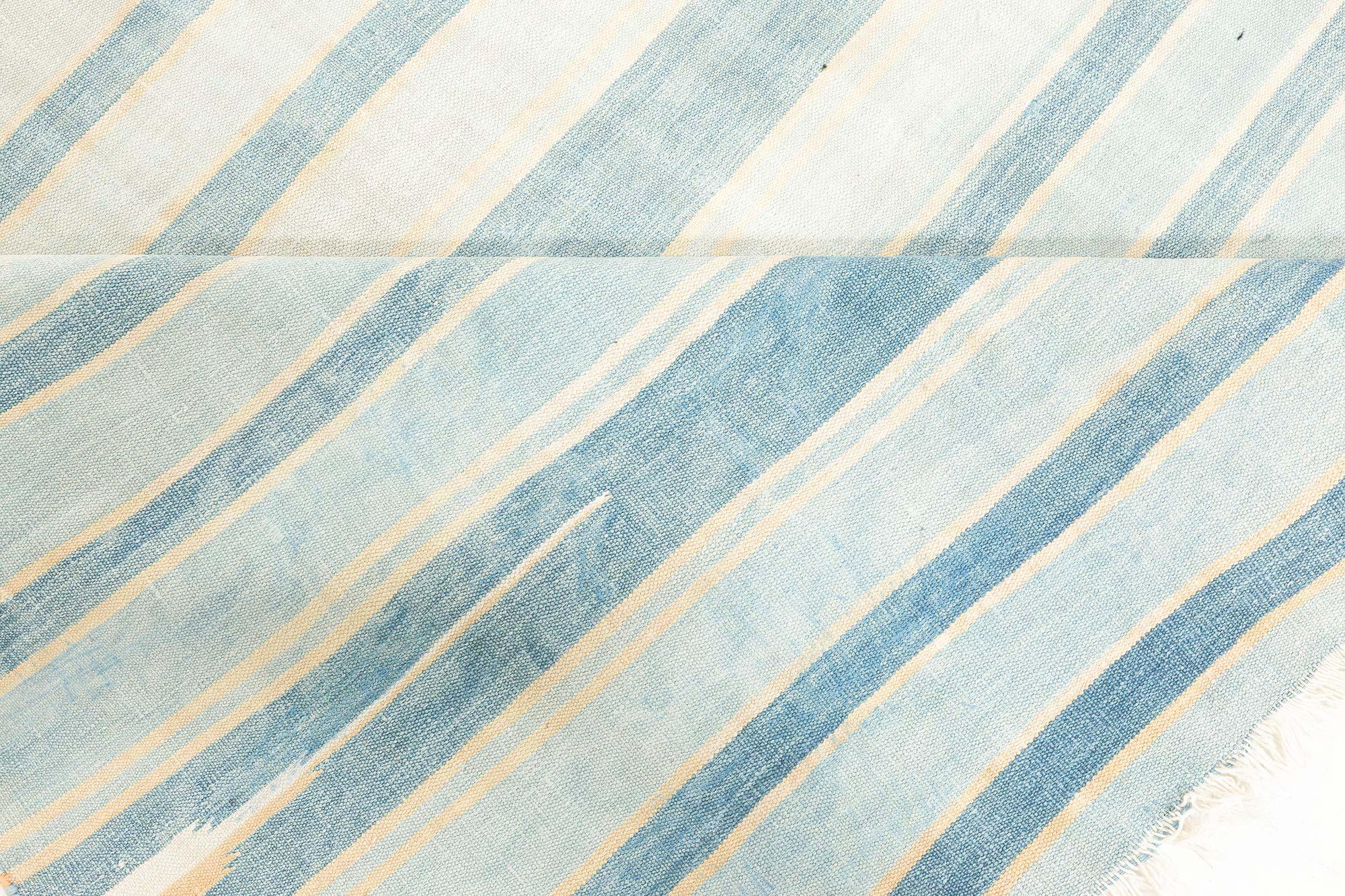 20ième siècle Tapis Dhurrie indien vintage Doris Leslie Blau en vente