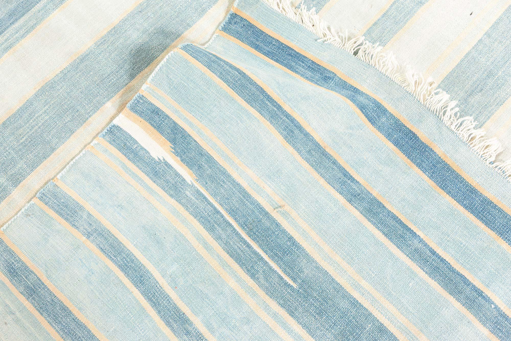 Tapis Dhurrie indien vintage Doris Leslie Blau en vente 1