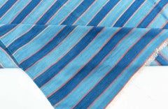Tappeto Doris Leslie Blau Vintage Indian Dhurrie a righe blu