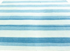 Doris Leslie Blau Vintage Indian Dhurrie Striped Rug