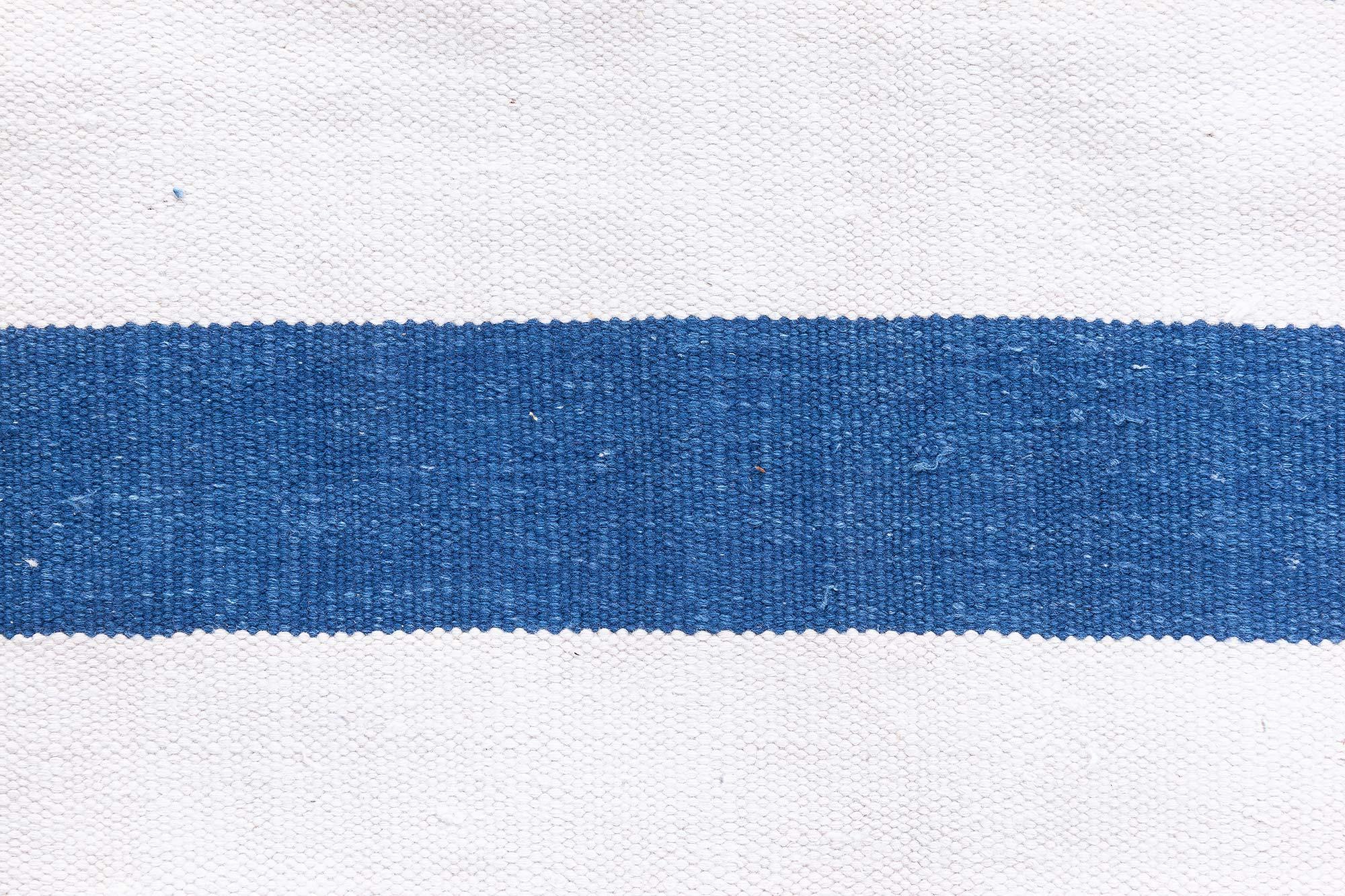 Cotone Tappeto a righe Doris Leslie Blau Vintage Indian Dhurrie in vendita