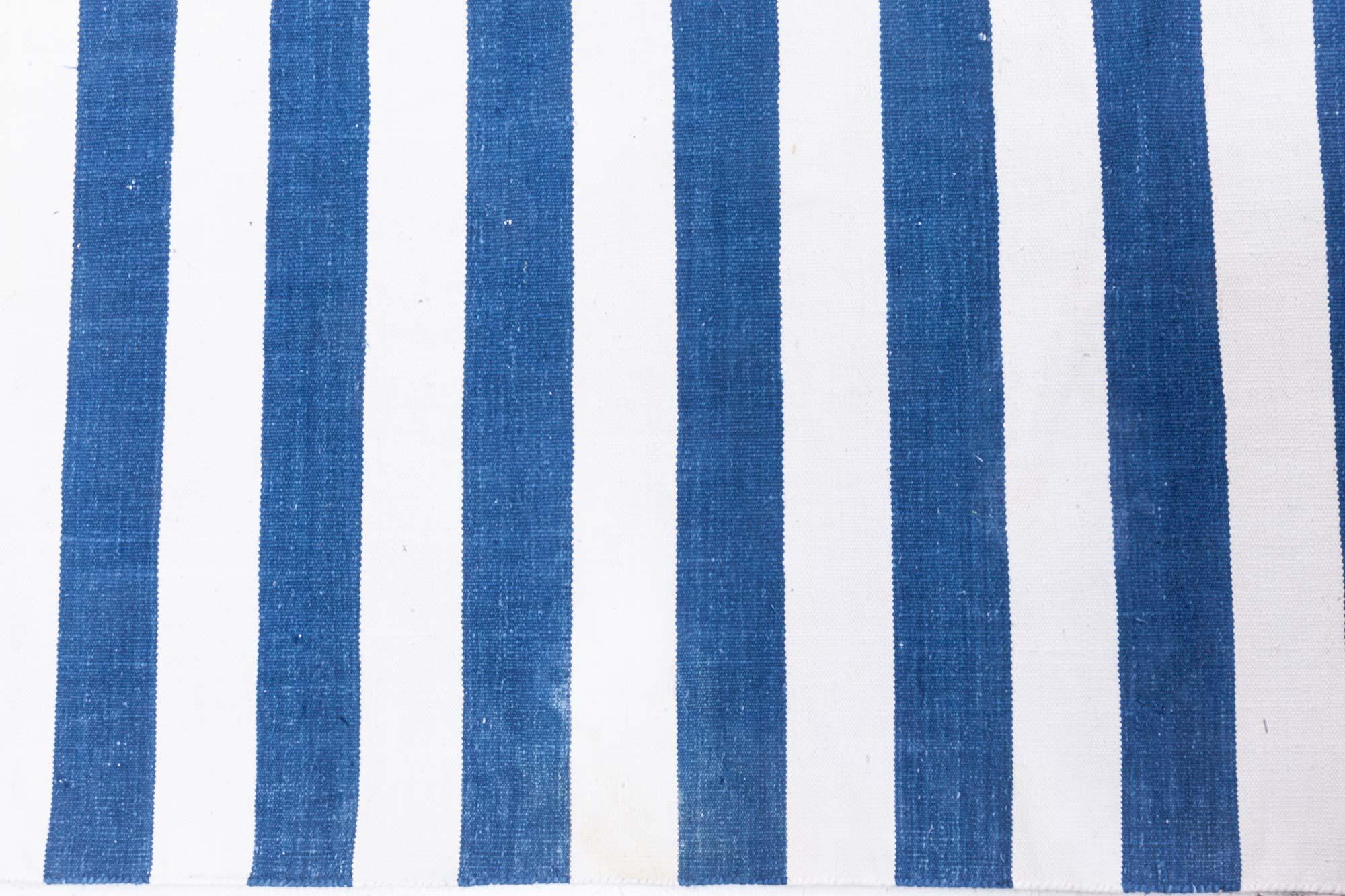 Tappeto a righe Doris Leslie Blau Vintage Indian Dhurrie in vendita 1