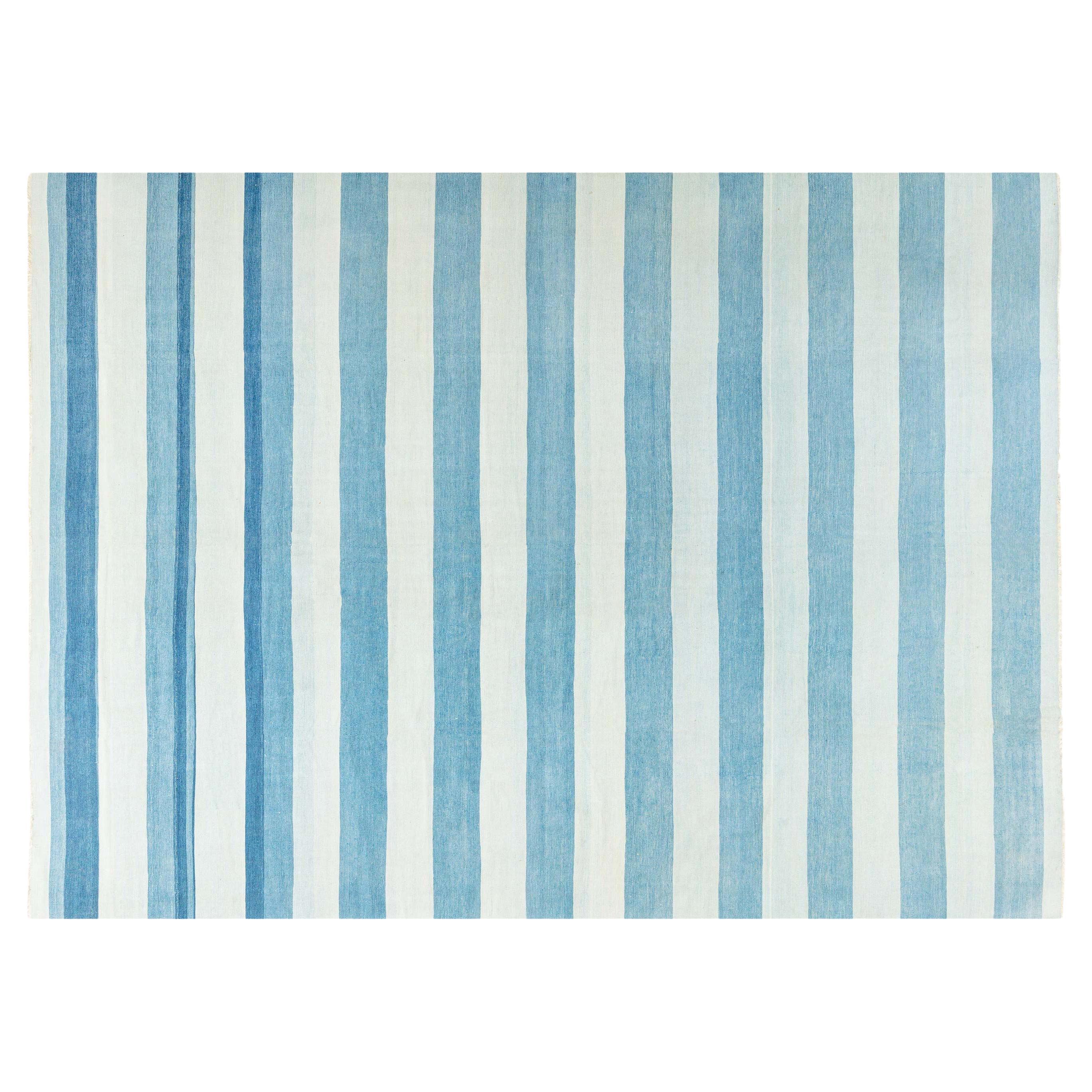 Doris Leslie Blau Vintage Indian Dhurrie Striped Rug