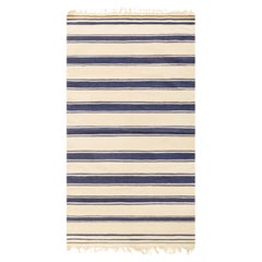 Doris Leslie Blau Vintage Indian Dhurrie Striped Rug