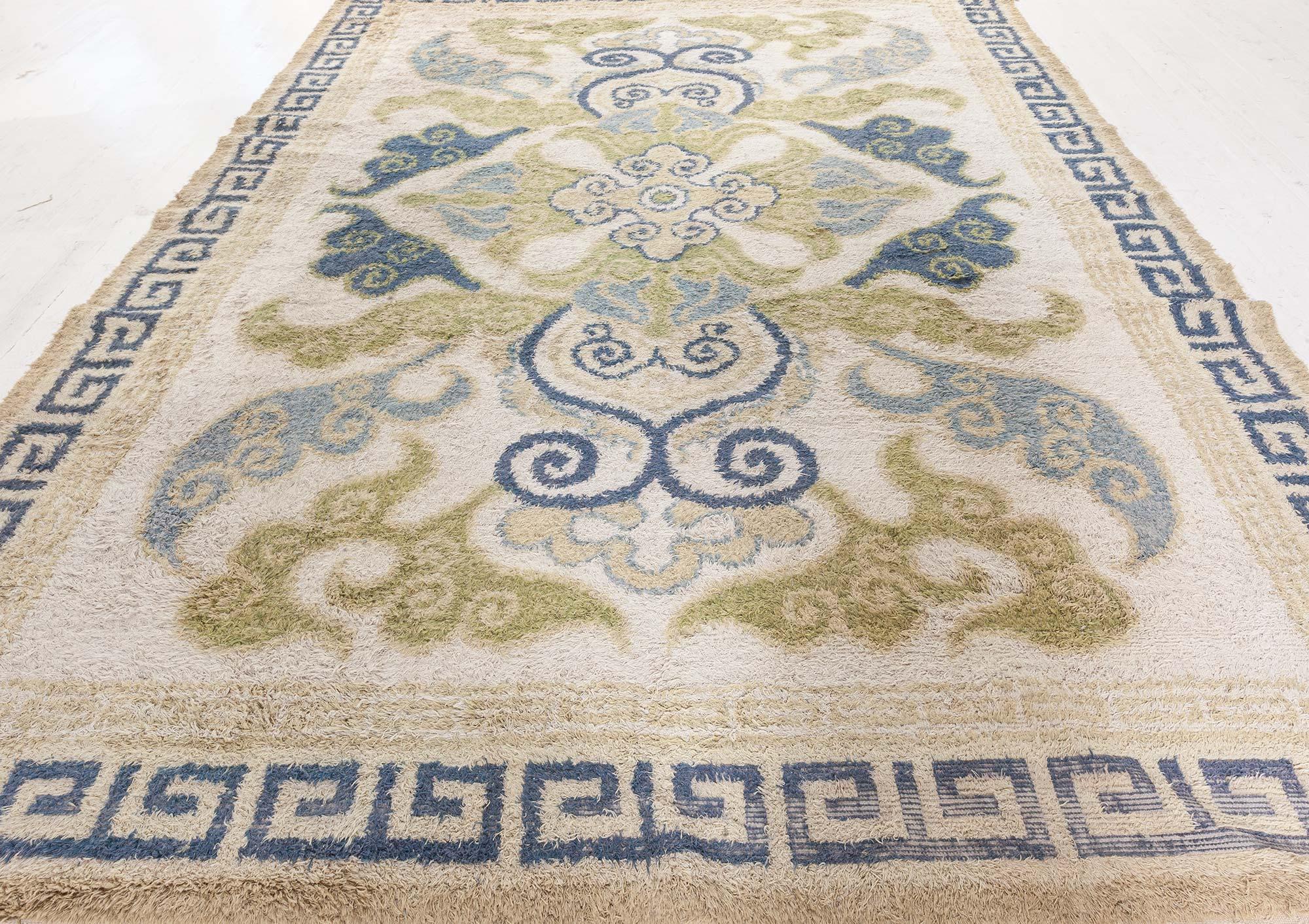 20th Century Doris Leslie Blau Vintage Japanese Rug For Sale