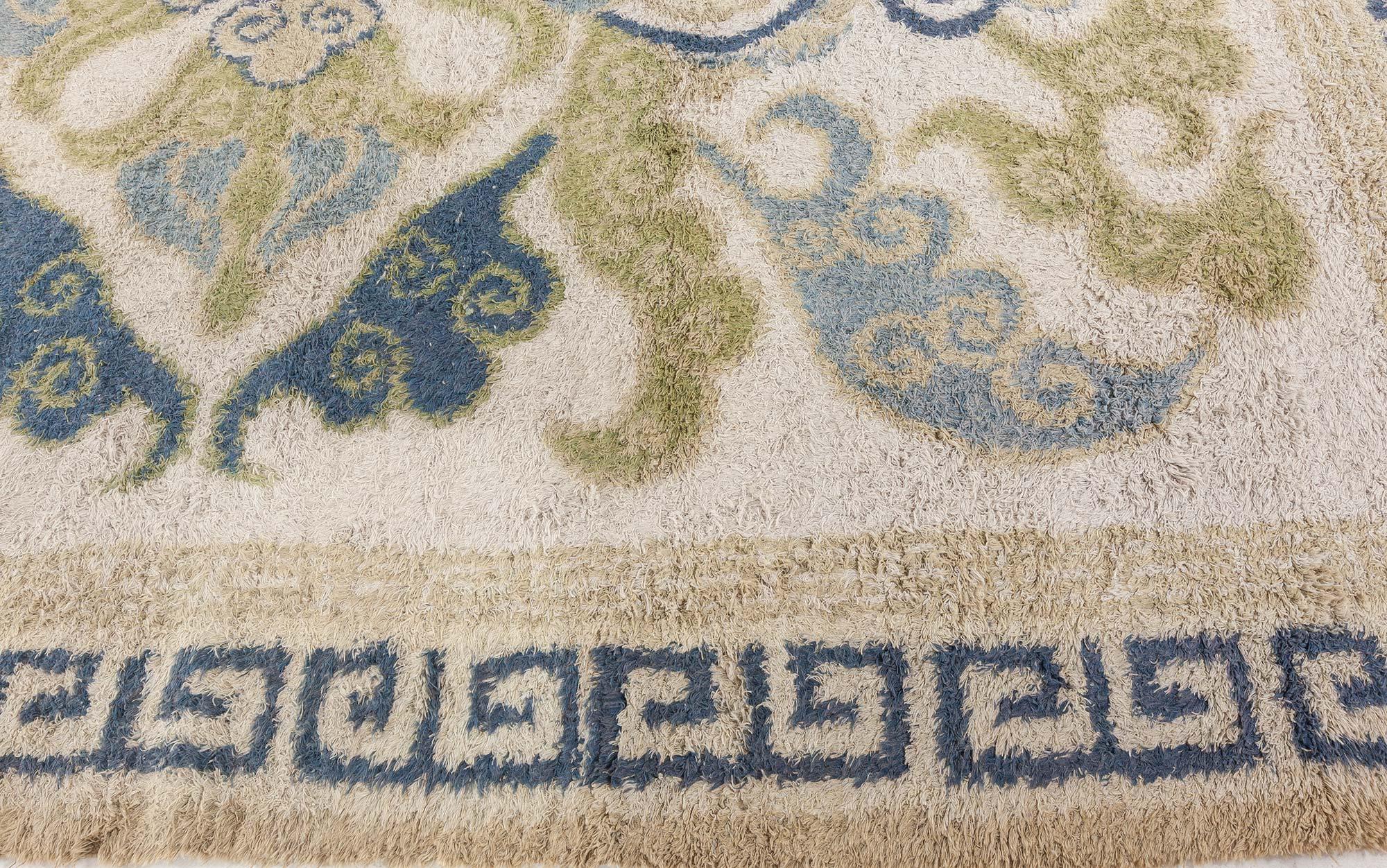 Wool Doris Leslie Blau Vintage Japanese Rug For Sale