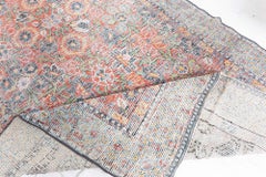 Doris Leslie Blau Vintage Khotan Floral Coral Hand-Knotted Silk Carpet