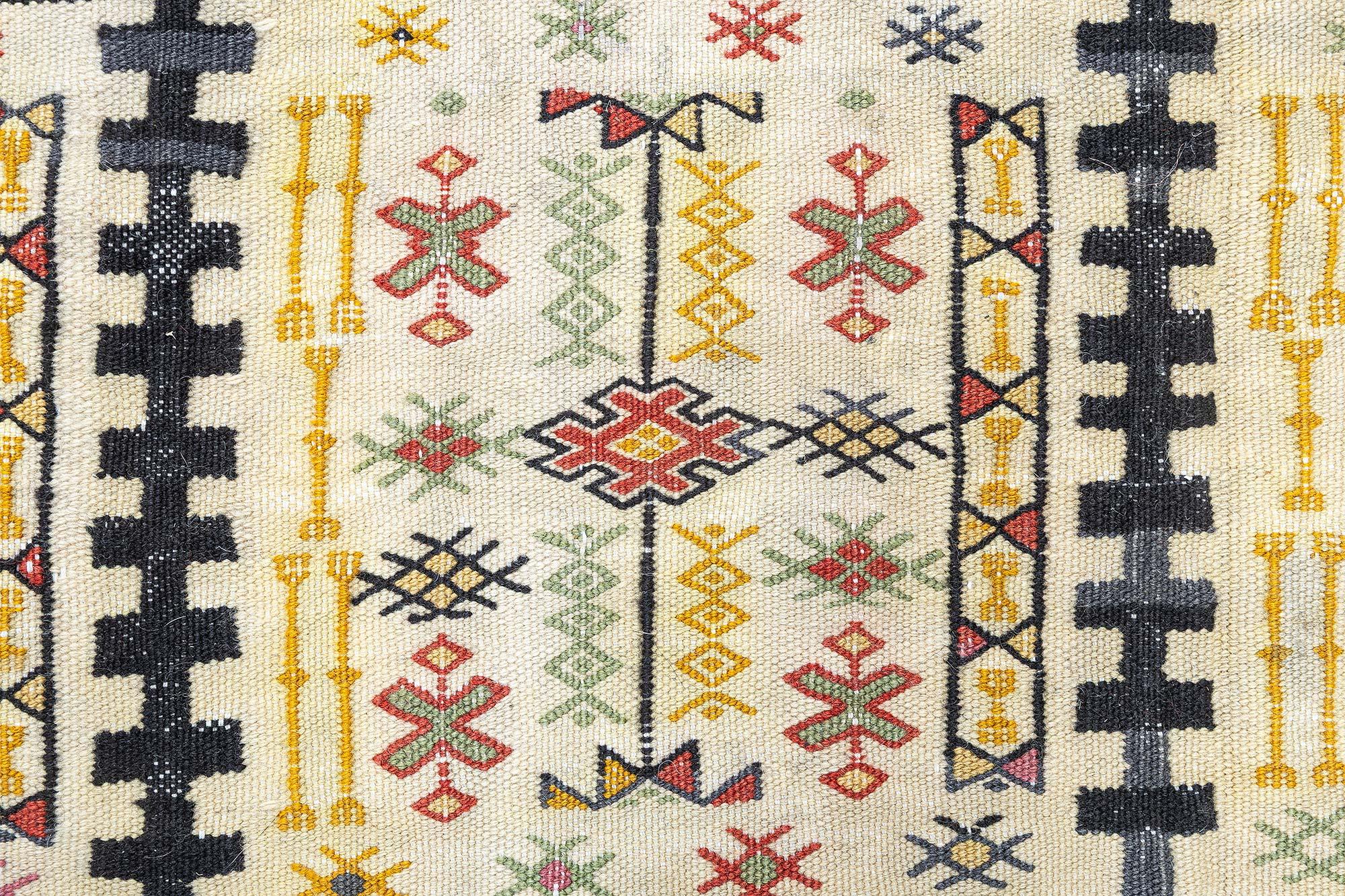 20th Century Doris Leslie Blau Vintage Moroccan Kilim Rug For Sale