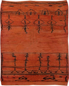 Doris Leslie Blauer marokkanischer Vintage-Teppich