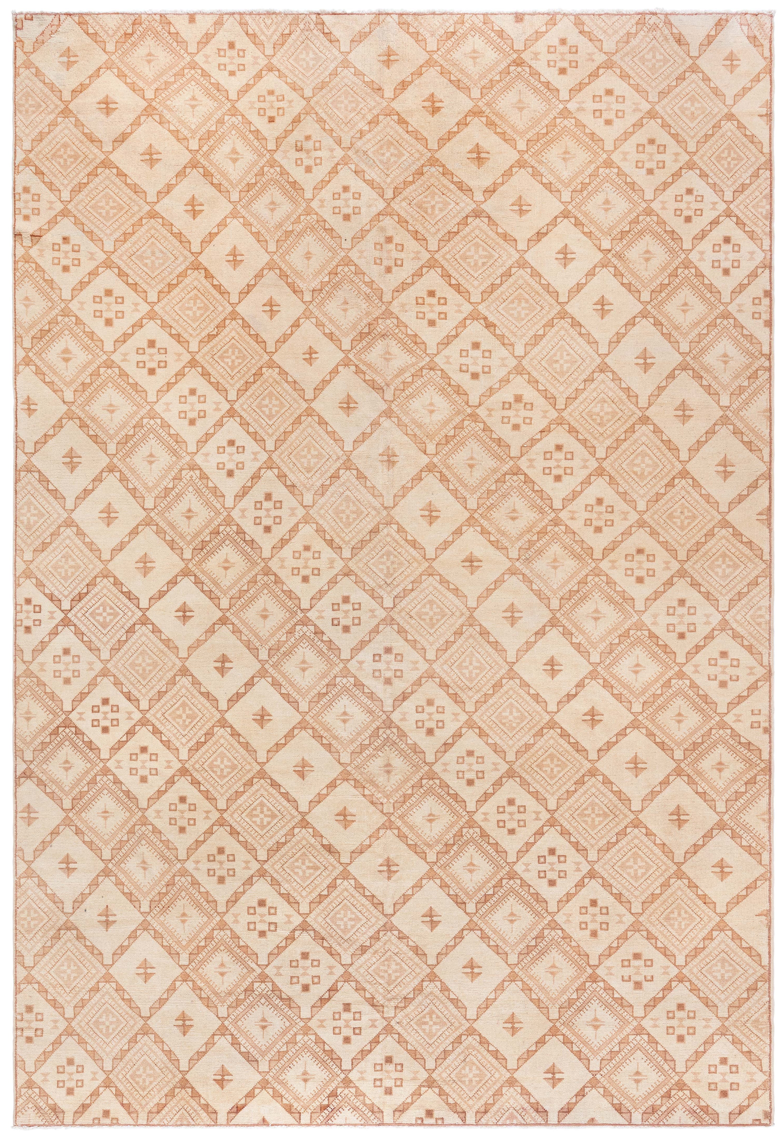 Doris Leslie Blau Vintage Moroccan Rug - Geometric Design