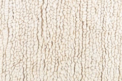 Doris Leslie Blau Vintage Moroccan Rug – Minimalist Modern Deco Beige