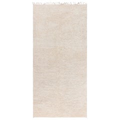 Doris Leslie Blau Vintage Moroccan Rug – Minimalist Modern Deco Beige