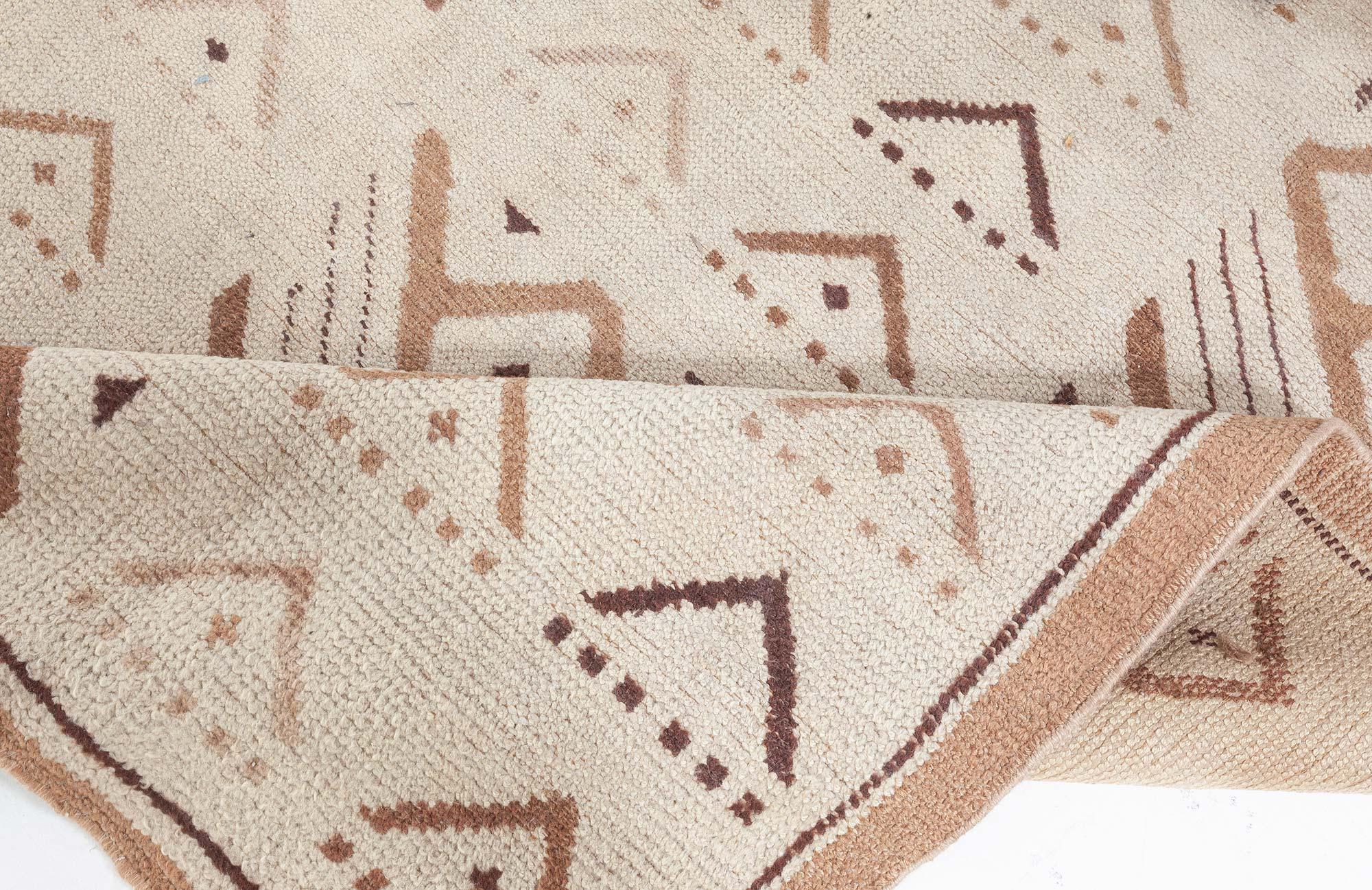 Hand-Knotted Doris Leslie Blau Vintage Moroccan Rug 'Size Adjusted' For Sale