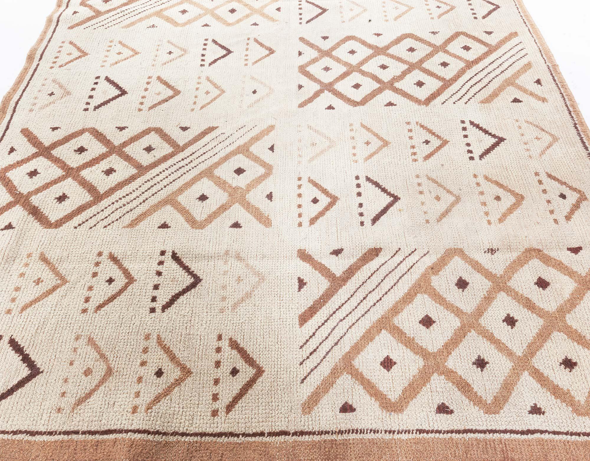 Wool Doris Leslie Blau Vintage Moroccan Rug 'Size Adjusted' For Sale