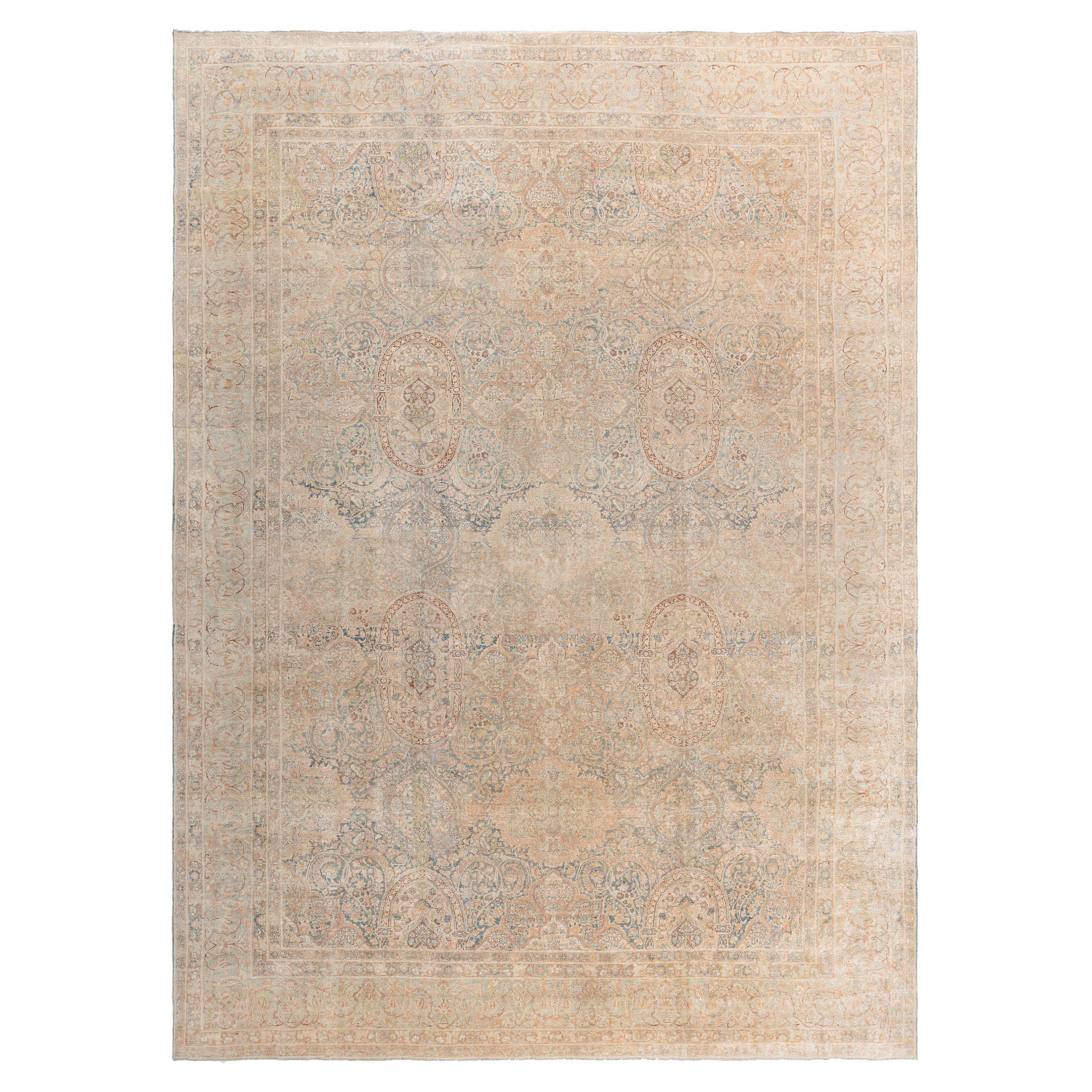Doris Leslie Blau Vintage Persian Khorassan Hand Knotted Wool Carpet For Sale