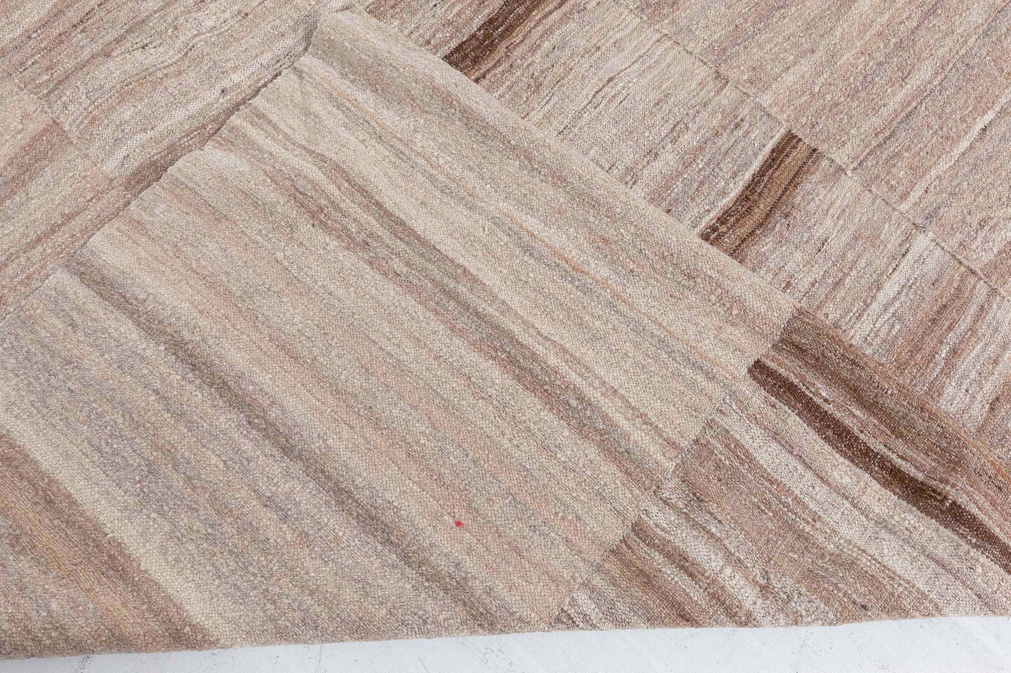 Doris Leslie Blauer Vintage Persischer Kelim-Teppich im Angebot 1