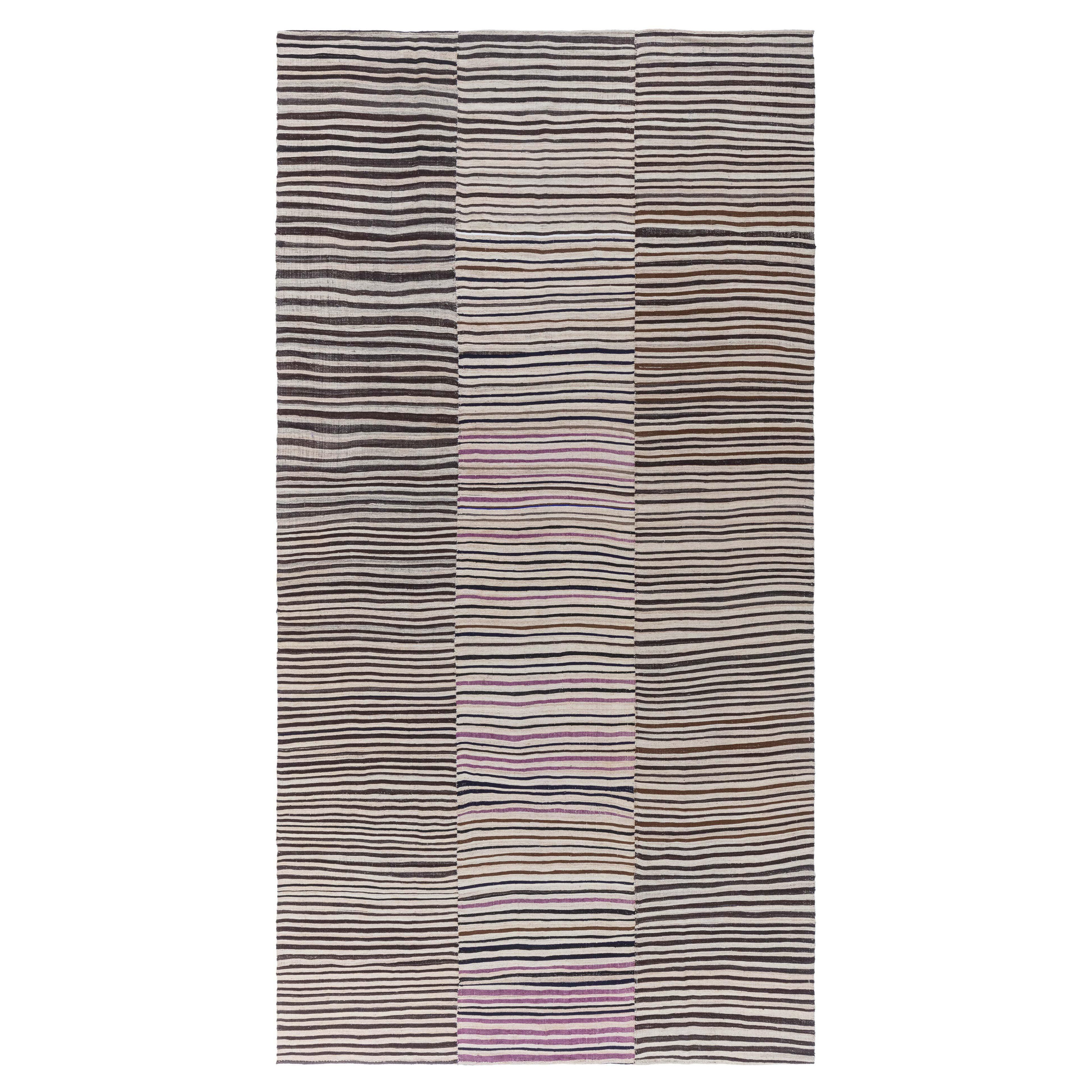 Doris Leslie Blauer Vintage Persischer Kelim-Teppich