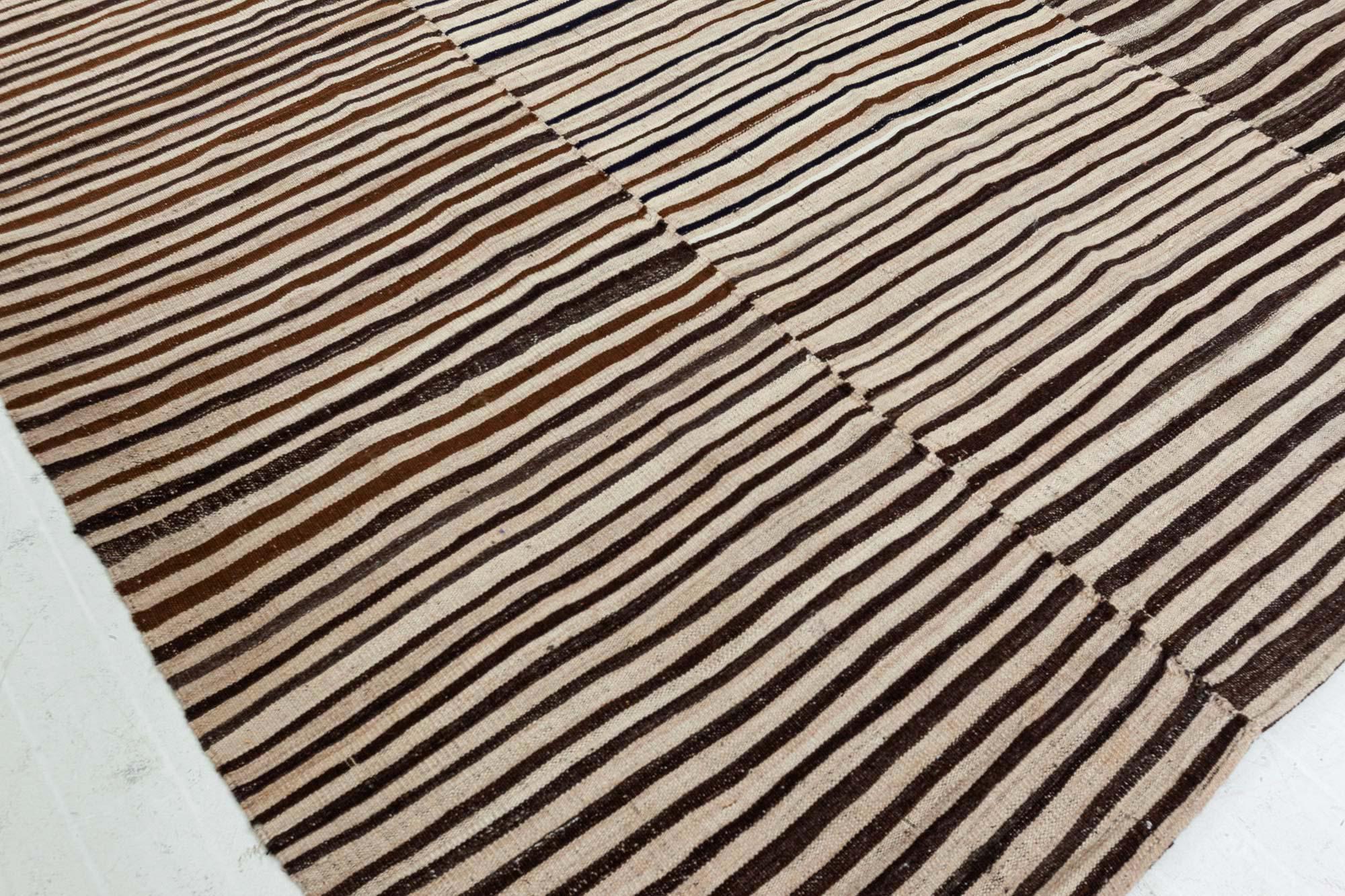 Doris Leslie Blau Vintage Persian Kilim Striped Rug (Sonstiges) im Angebot
