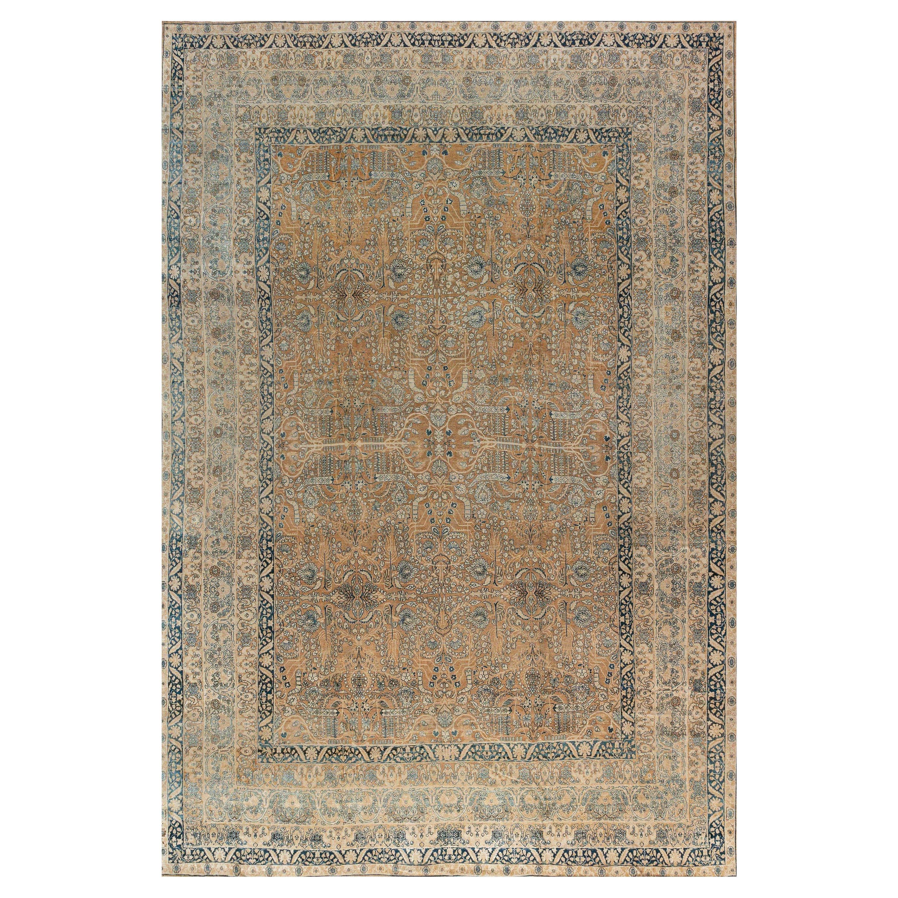 Tapis persan Kirman vintage fait main Doris Leslie Blau en vente